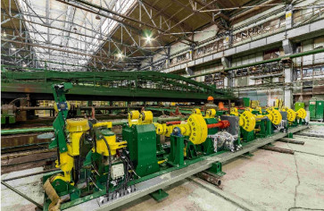 Транспортная система станков для обработки труб с комплексом маркировки и измерения длины